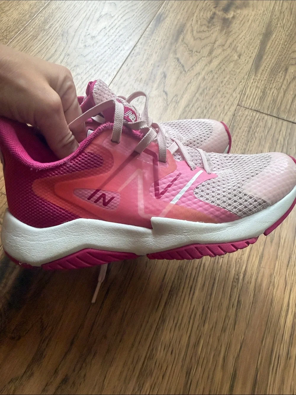 Girls Pink Running Sneakers - Lightweight Breathable Design
